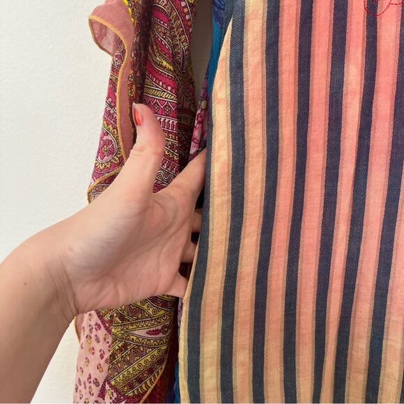 Aratta Silent Journey Beatriz Mixed Print Tunic Blouse - Picture 9 of 10